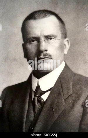 Carl Jung, Carl Gustav Jung (1875 - 1961), psychiatre et psychanalyste suisse qui a fondé la psychologie analytique Banque D'Images