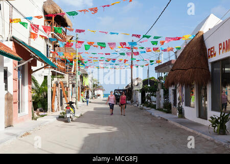 Isla Holbox est une île au nord de la péninsule du Yucatán MexicoÕs‡n, dans l'État de Quintana Roo Banque D'Images