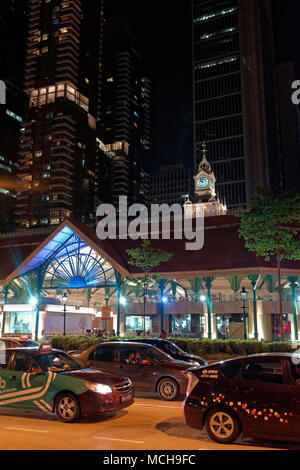 Lau Pa Sat, piscine hawker cale à Singapour Banque D'Images