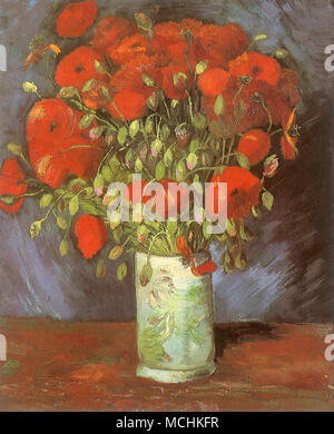 Vase avec Red Poppies Banque D'Images