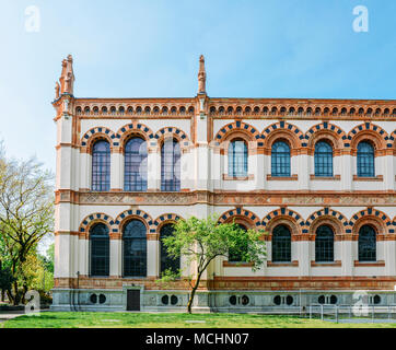 Milan, Italie - avril 14th, 2018 : façade latérale du Musée d'histoire naturelle de Milan Banque D'Images