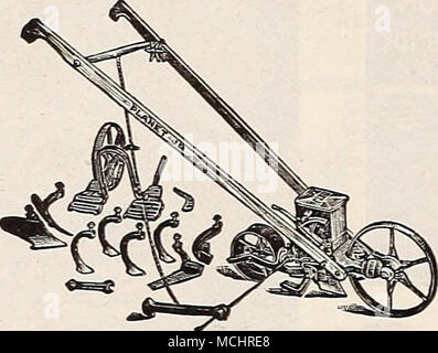 . N° 25 Planète JK. Hill et combiné Semoir Semoir roue double et Hoe Banque D'Images