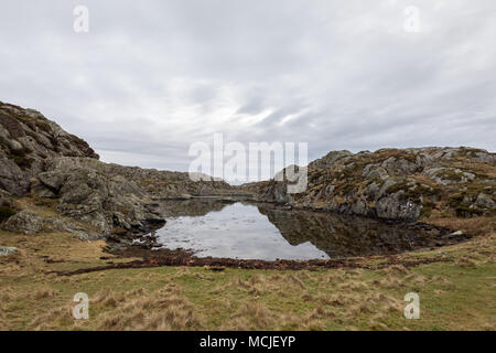 L'archipel de Rovaer à Haugesund, en Norvège, dans le côte ouest. Rovaer est un petit groupe d'îles, avec seulement environ 110 habitants. . Banque D'Images