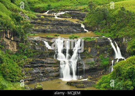 Sainte-claire's Falls, hauts plateaux du centre, Talawakale, Sri Lanka Banque D'Images