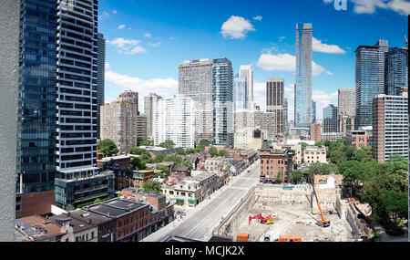 Vue de la ville de Toronto, Canada bâtiments Banque D'Images