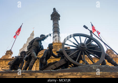 Monument aux soldats et marins à Cleveland (Ohio) Banque D'Images
