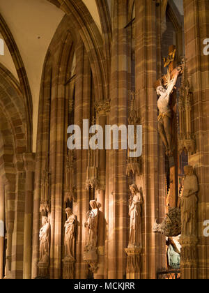 Cathédrale Notre-Dame de Strasbourg Banque D'Images