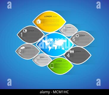 Résumé fond website template avec mailles colorées, conception infographique Illustration de Vecteur