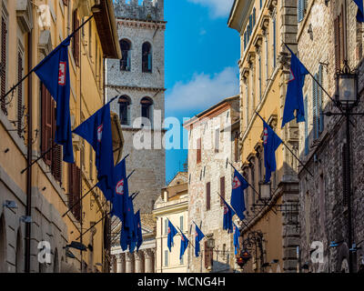 Ville d'Asissi en Ombrie, Italie Banque D'Images