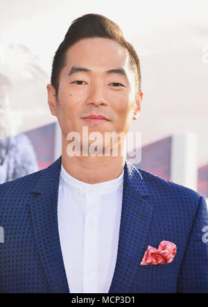 Los Angeles, USA. Apr 16, 2018. Leonard Nam arrive pour la première de HBO's 'Westworld' Saison 2 tenue à l'Cinerama Dome le 16 avril 2018 à Los Angeles, Californie. Credit : Tsuni / USA/Alamy Live News Banque D'Images