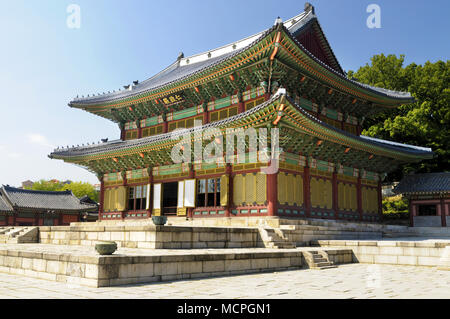 Séoul, Corée du Sud, Palais Changdeok temple building Banque D'Images