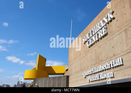 Entrée au Queen Elizabeth Hall et Purcell Room à Southbank Centre à Londres, Royaume-Uni. Banque D'Images