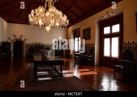 SINTRA, PORTUGAL - 31 octobre, 2017. À l'intérieur du Palais National de Sintra, Lisboa, Portugal District. Banque D'Images