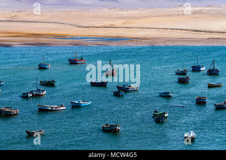 Réserve nationale de Paracas, Ica, port Lagunillas, Pérou, Amérique du Sud. Banque D'Images