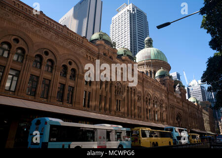 Queen Victoria Building, rue York Central Business District sydney New South Wales australie Banque D'Images