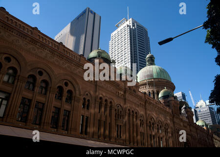 Queen Victoria Building, rue York Central Business District sydney New South Wales australie Banque D'Images