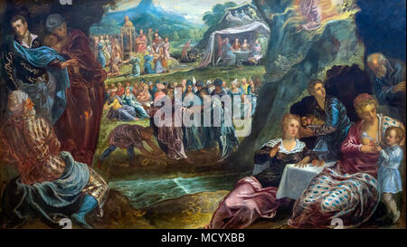 L'adoration du veau d'or, Jacopo Tintoretto, 1560, National Gallery of Art, Washington DC, USA, Amérique du Nord Banque D'Images