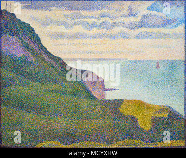 Seascape à Port-en-Bessin, Normandie, Georges Seurat, 1888, National Gallery of Art, Washington DC, USA, Amérique du Nord Banque D'Images
