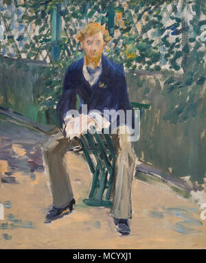 George Moore dans le jardin de l'artiste, Edouard Manet, vers 1879, National Gallery of Art, Washington DC, USA, Amérique du Nord Banque D'Images