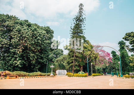 Jardin Botanique Lalbagh à Bangalore, Inde Banque D'Images