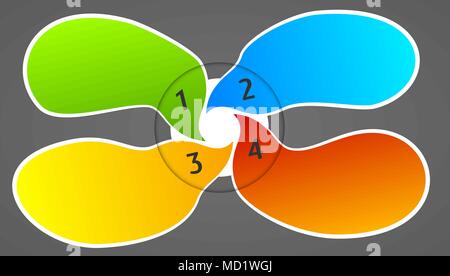 Modèle infographique colorés Illustration de Vecteur