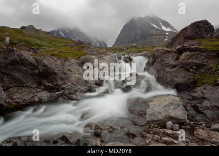 Près de mountain Kebnekaise en Suède. Banque D'Images