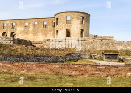 Château historique ruine à Bornholm, Oland en Suède. Une destination de voyage populaires avec les valeurs historiques. Entrée principale pour les visiteurs qui veut voir la Banque D'Images