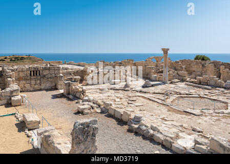 Ruines de la cité antique de Kourion Chypre, Limassol District. Banque D'Images