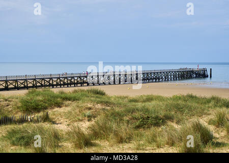 France, Vendée, Saint-Jean-de-Monts, la jetée Banque D'Images