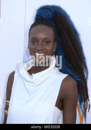 Los Angeles, USA. Apr 17, 2018. LOS ANGELES, CA - le 17 avril : la chanteuse Marieme assiste à la première mondiale de Films STX' 'J'ai' à Westwood Village Theatre le 17 avril 2018 à Los Angeles, Californie. Credit : Barry King/Alamy Live News Banque D'Images