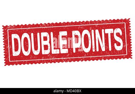 Le double de points grunge tampons sur fond blanc, vector illustration Illustration de Vecteur