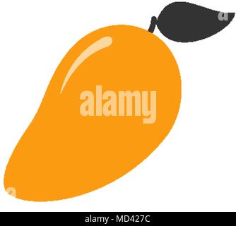 Les mangues simple illustration. L'icône d'aliments sains pour la conception Illustration de Vecteur