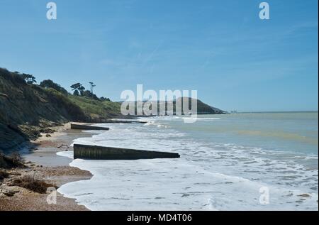 Colwell Bay, île de Wight, Royaume-Uni Banque D'Images