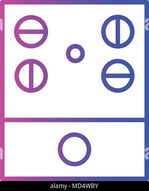 Contrôleur audio. L'icône icône gradient. vector illustration Illustration de Vecteur