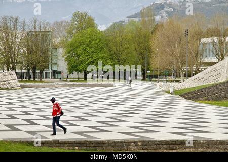 Université de Grenoble bloqué par les étudiants contre la sélection à l'université Banque D'Images