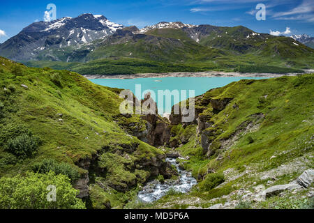 Lac du Mont Cenis, France Banque D'Images