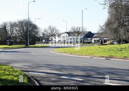 Longton, Lancashire, Royaume-Uni. 20 février 2018. Avis de Longton Village Banque D'Images