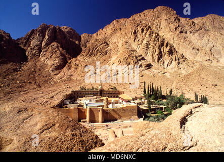 Sinaï, Égypte ; le Monastère de Sainte Catherine sur le Sinaï Banque D'Images