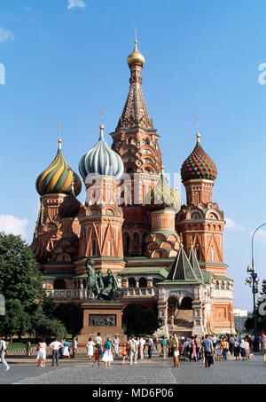 Moscou, Russie ; la Cathédrale de Saint Basil Banque D'Images