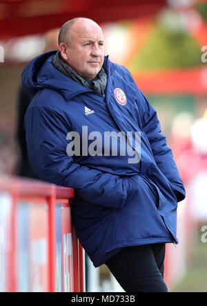 Accrington Stanley manager John Coleman Banque D'Images