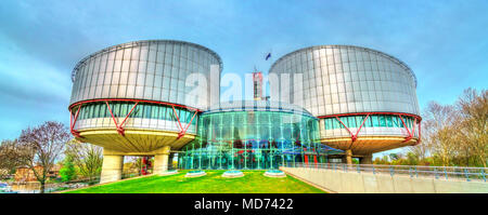 La Cour européenne des Droits de l'Homme à Strasbourg, France Banque D'Images