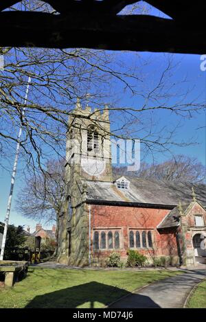 Longton, Lancashire, Royaume-Uni. 20 février 2018. St Michaels church Banque D'Images