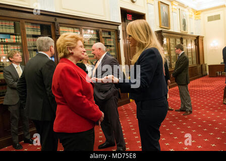 Secrétaire de l'agriculture se réunit avec Sonny Perdue de la Chambre et du Sénat de l'agriculture sur les dirigeants de la colline du Capitole le 18 mars 2018. Banque D'Images