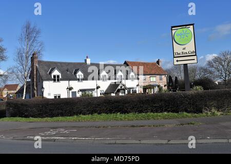 Longton, Lancashire, Royaume-Uni. 20 février 2018. Avis de Longton Village Banque D'Images