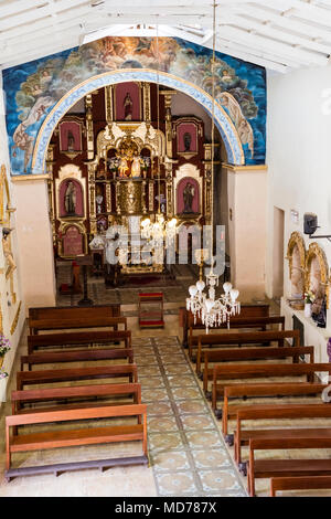 Église d'Antioquia, vallée de la rivière Lurin, Lima, Pérou. Banque D'Images