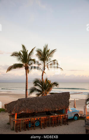 Beachside Bar ceviche au W Hotel, Punta de Mita, Riviera Nayarit, Mexique Banque D'Images