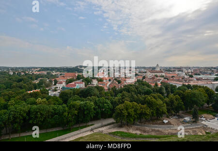 Vue panoramique de Vilnius, Lituanie Banque D'Images