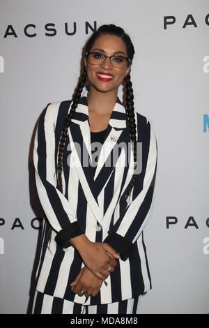 Lilly Singh 04/18/2018 La pré-officiel partie à nous tenir à jour Peppermint Club à West Hollywood, CA Photo par Izumi Hasegawa / HollywoodNewsWire.co Banque D'Images