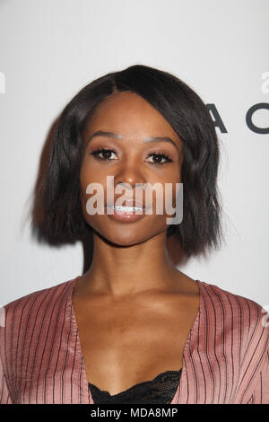 04/18/2018 Hall Zuri le pré-officiel partie à nous tenir à jour Peppermint Club à West Hollywood, CA Photo par Izumi Hasegawa / HollywoodNewsWire.co Banque D'Images