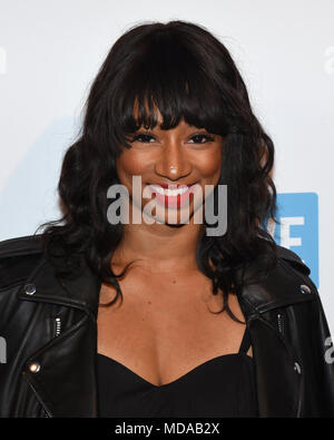 Los Angeles, Californie, USA. 18 avr, 2018. MONIQUE COLEMAN assiste à la partie avec un but x PacSun nous jour pre-party au Club de menthe poivrée. Credit : Billy/Bennight ZUMA Wire/Alamy Live News Banque D'Images
